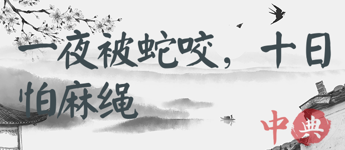 一夜被蛇咬，十日怕麻繩