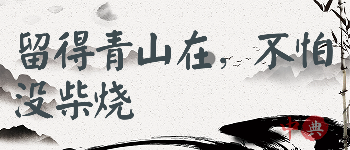 留得青山在，不怕沒柴燒