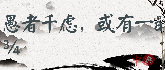 愚者千慮，或有一得