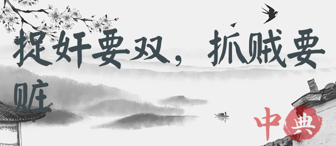 捉奸要雙，抓賊要贓