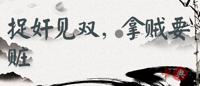 捉奸見雙，拿賊要贓