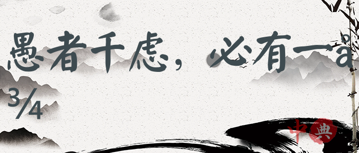 愚者千慮，必有一得