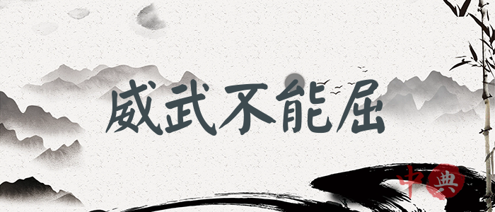 威武不能屈