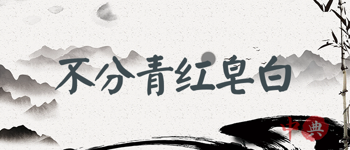 不分青紅皂白