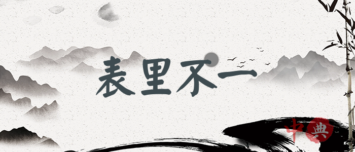 表里不一