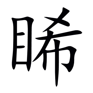 睎